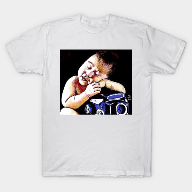 BABY ON CAMERA T-Shirt by LITTLE EYES DESIGNS